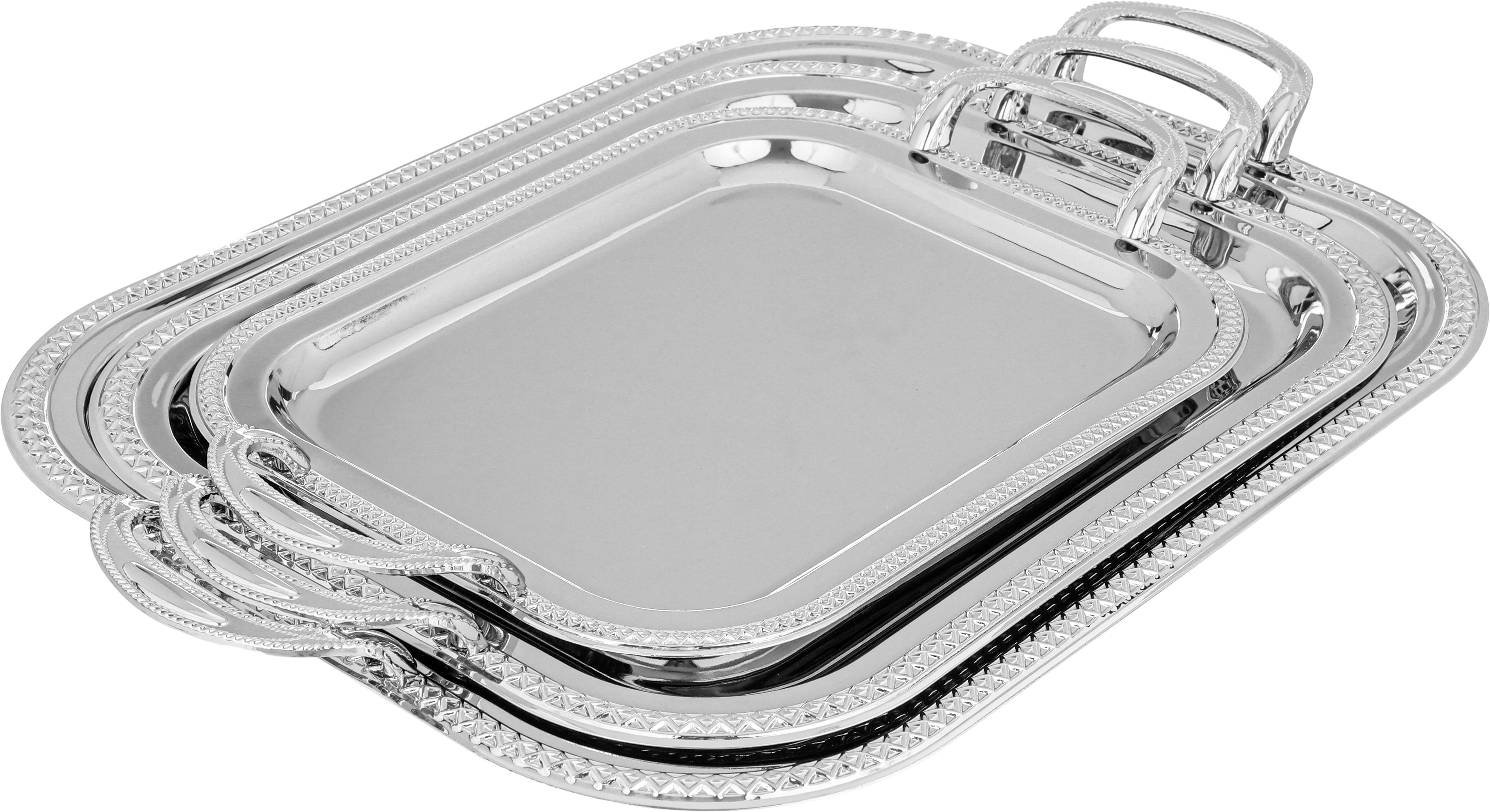 طقم طوفريات استيل، 3 قطع - فضي product image