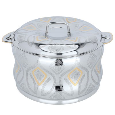 Sunrise Al Saif Gallery Food Container, 7500 ml, gold-silver pattern product image 1