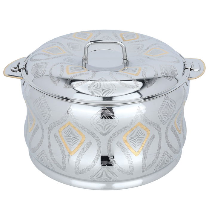 Sunrise Al Saif Gallery Food Container, 7500 ml, gold-silver pattern product image 1