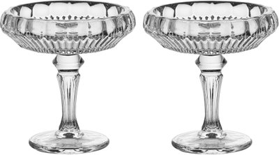 طقم ستاند تقديم زجاج، 9 سم، قطعتين - شفاف product image 2