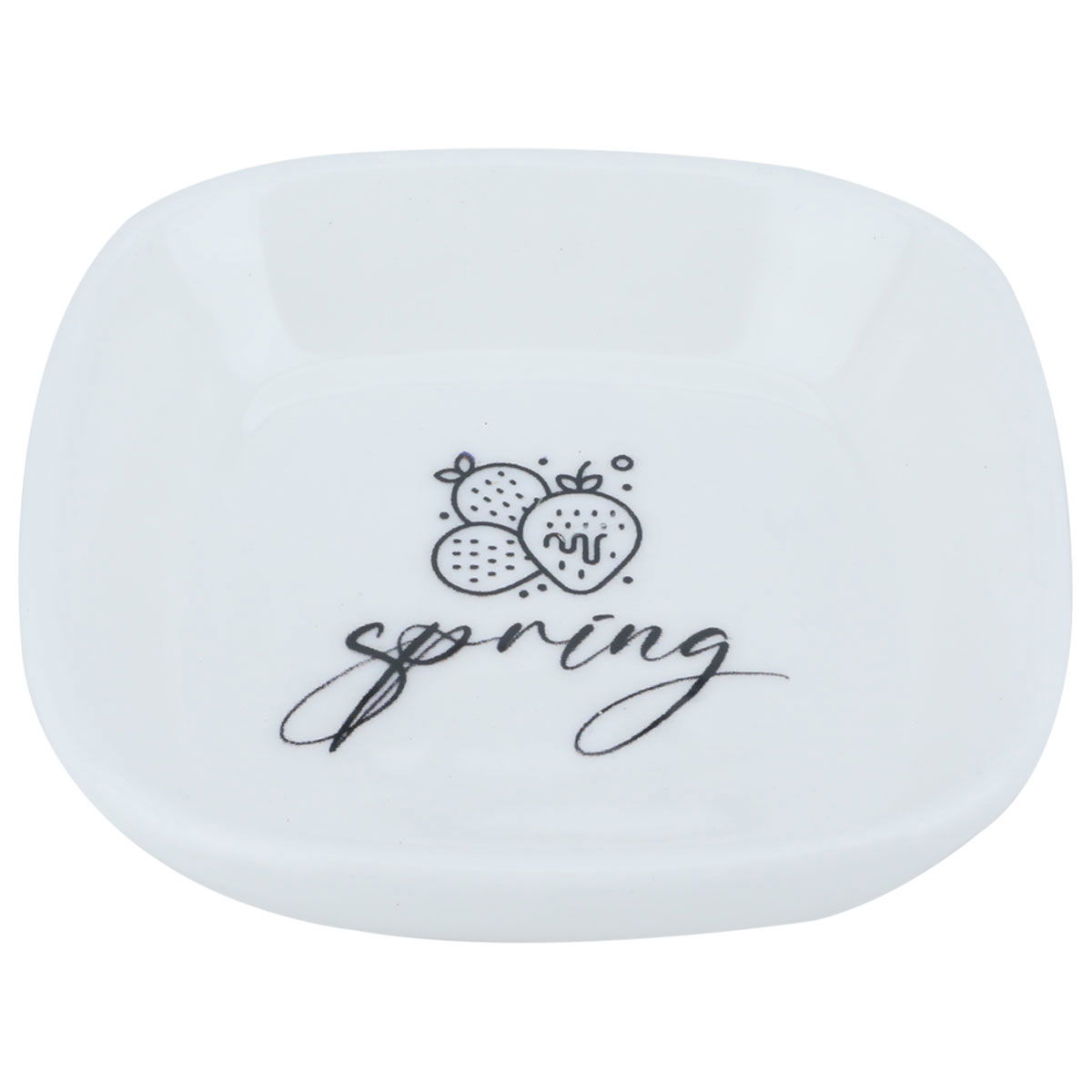 Al Saif Gallery porcelain serving plate, 10 x 10 cm, candy pattern - white product image 1