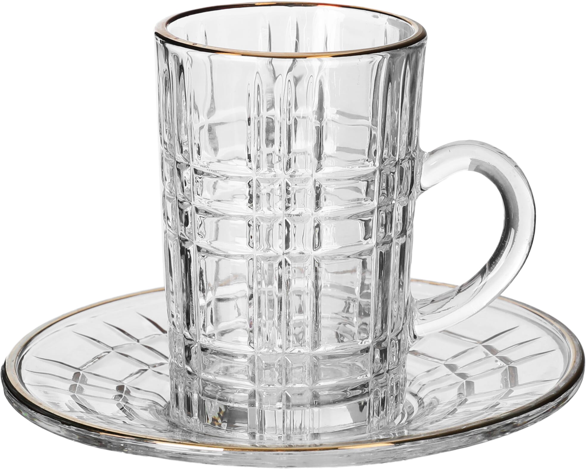 Al Saif Gallery Glass Tea and Coffee Bialat Set, 30 Pieces - Clear product image 5