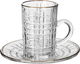 طقم بيالات شاي وقهوة زجاج السيف غاليري، 30 قطعة - شفاف product image 5