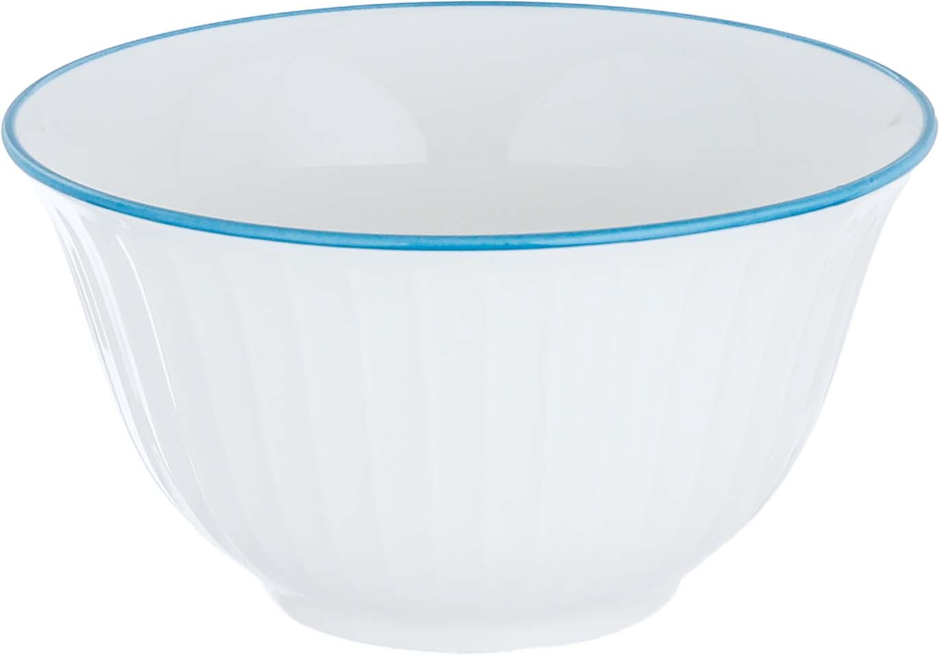 طقم سفرة بورسلان بنقش أزرق السيف غاليري، 24 قطعة - أبيض product image 3