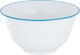 طقم سفرة بورسلان بنقش أزرق السيف غاليري، 24 قطعة - أبيض ازرق product image 3