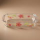 صينية فرن زجاج السيف غاليري، 30×17×5 سم، 1.6 لتر، نقش ورد - شفاف وردي product image 1