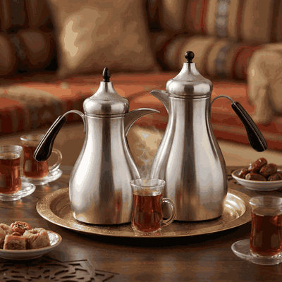 طقم ترامس سما السيف غاليري، 0.7 / 1 لتر، قطعتين، حافظة داخلية زجاج حراري، هيكل خارجي استيل - فضي product image 2