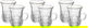Tea set with max glass handle, gold line, 6 pieces - transparent product image 1