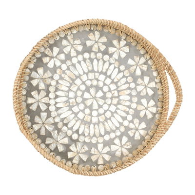 Tofaria Al Saif Gallery Wicker Toufia, Round - Gray product image 1