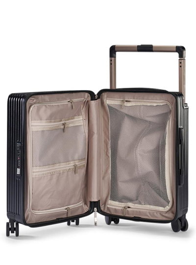 شنطة سفر بولي كربونات ليمرا، 20 بوصة، 4 عجلات، حركة بزاوية 360 درجة، PC1217-1 - اسود product image 4