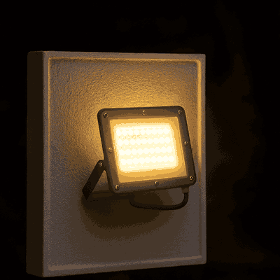 Norco Aluminum and Plastic Outdoor Floodlight, IP65 Protection Rating, 3000K, 20W - Black product image 2
