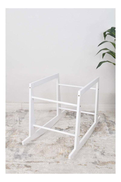 سرير موسى اطار خشبي فان مومنت، 76×42×76 سم، حامل هزاز - ابيض product image 2