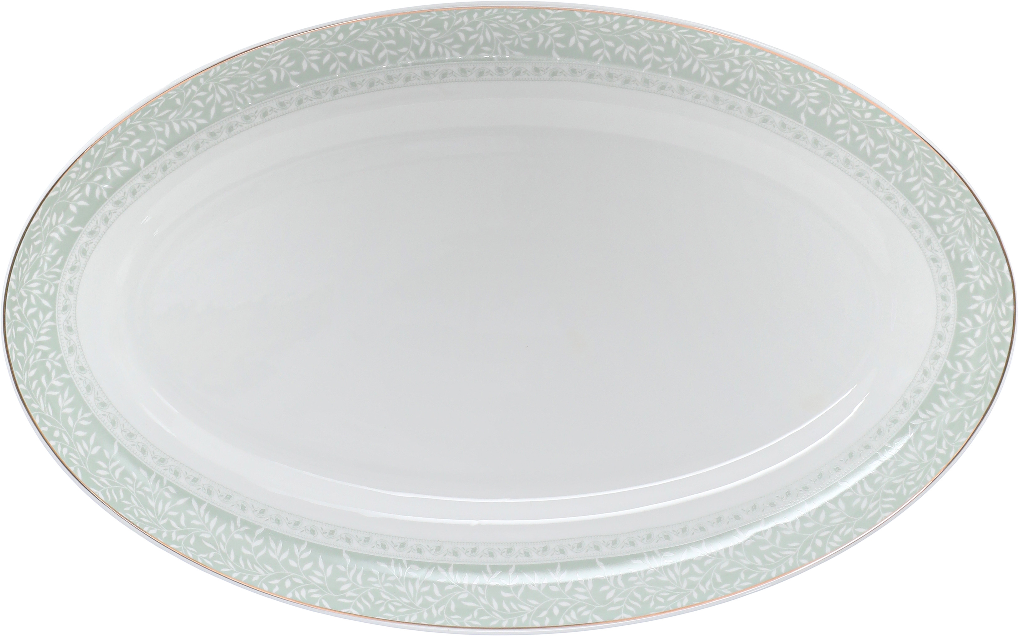Victoria Al Saif Gallery porcelain dining set, 65 pieces, pattern - white green product image 13