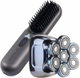 Shenb Trimmer set with straightening comb, 5 heads, 5 attachments, 3-5-7mm guide combs, Type-C charging, LED, PTC technology, auto shut-off, SH1101 - Silver Gray product image 1