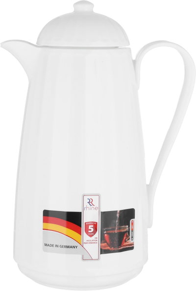 ترمس الراين، 1 لتر، حافظة داخلية زجاج حراري - ابيض product image 2