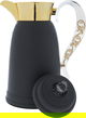 Al Saif Gallery Qamar thermos set, 1 liter, thermal glass inner container, steel outer shell - dark gray product image 6