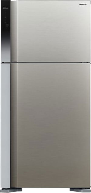 ثلاجة هيتاشي، 550 لتر، 19.4 قدم، 2 باب، فريزر علوي، R-V725PS7K-1PSV(ME) - فضي product image
