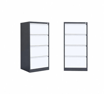 OW-022 Iron drawer organizer, 133×45×62 cm, 4 drawers, deep inside, pull-out design - Grey White product image 2