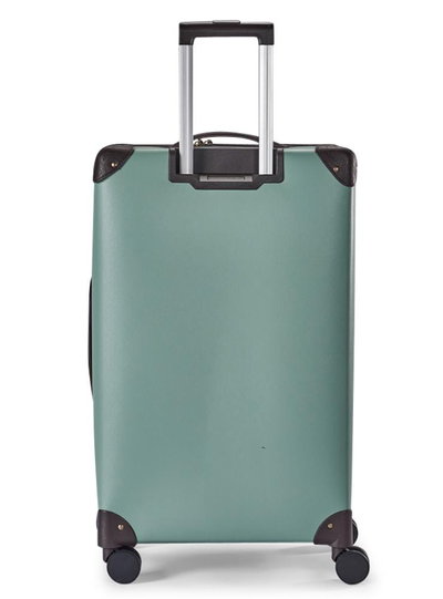 طقم شنط سفر جلد صناعي ليمرا، 2 مقاس، 4 عجلات، GL-9902 - اخضر فاتح product image 4
