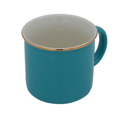 مج بورسلان السيف غاليري، 400 مل، حافة ذهبي - أخضر product image 1