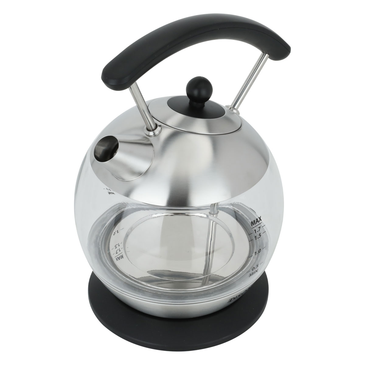 غلاية مياه زجاج كهربائية إديسون، 2200-1850 واط، 1.7 لتر، YK-G08 - اسود product image 2