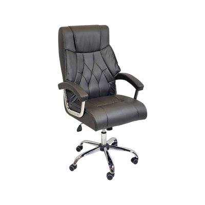كرسي مكتب دوار جلد، 66×69×120 سم - بني product image 3