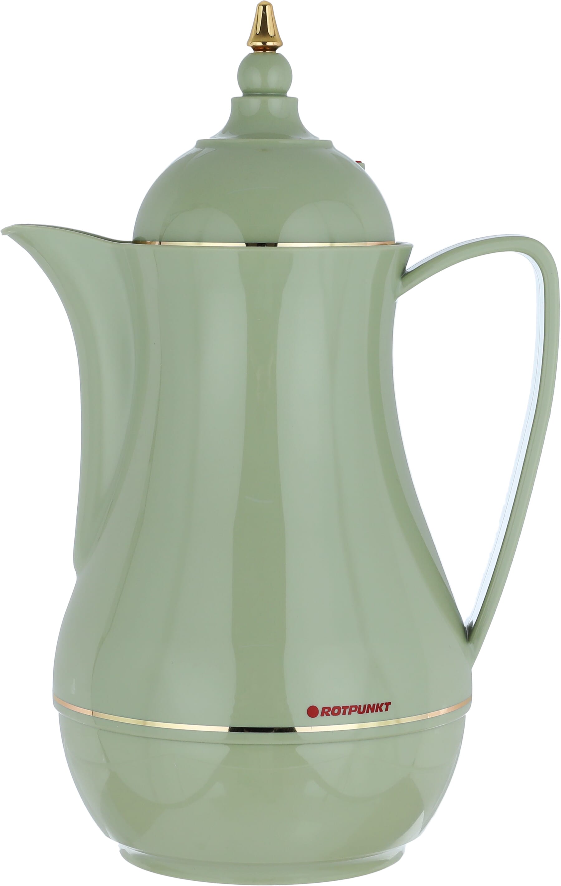 Rotpont thermos, 1 liter, glass inner container, plastic outer shell - green product image