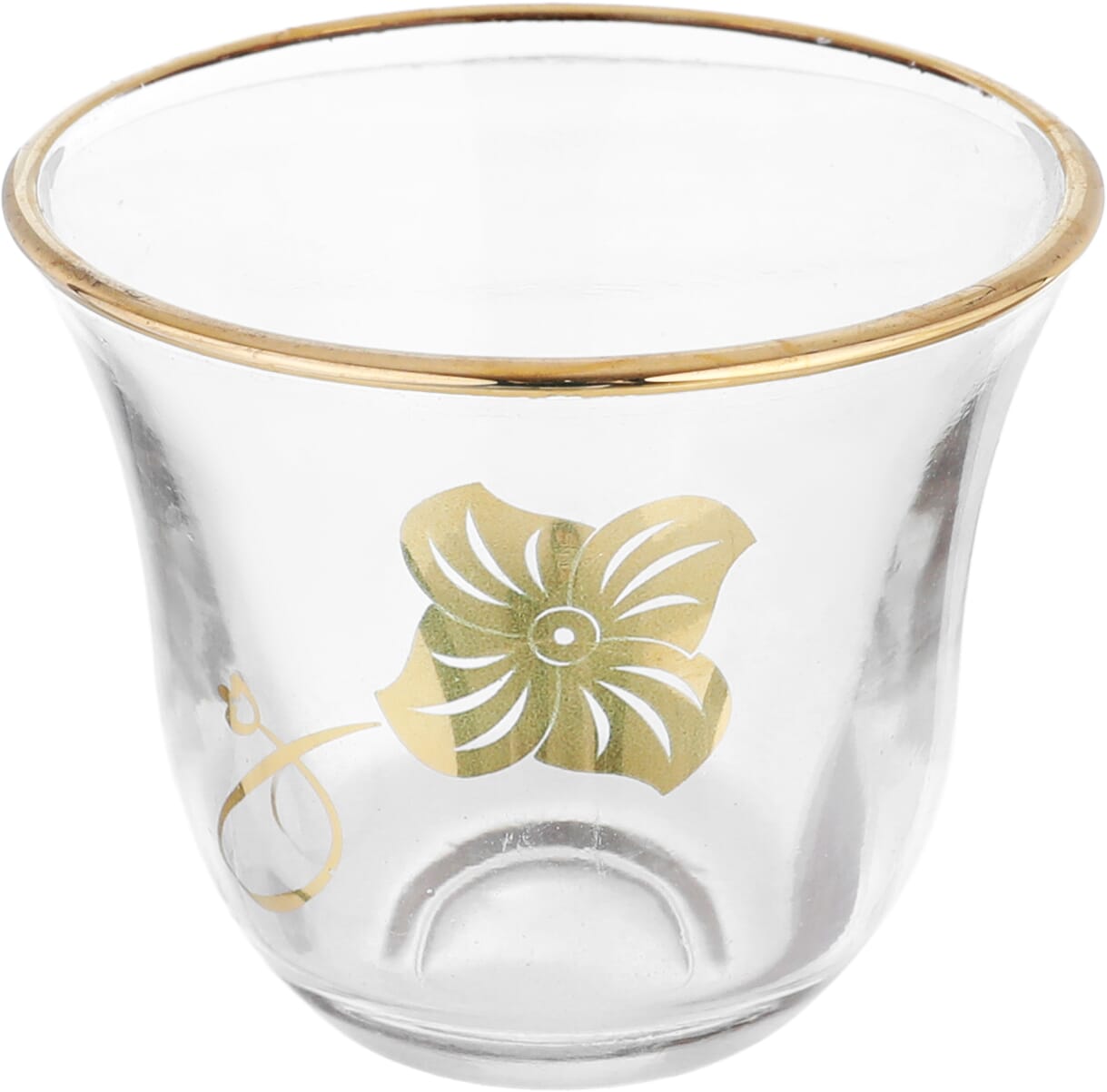 Al Saif Gallery glass Arabic coffee cups set, 6 pieces - transparent product image 2