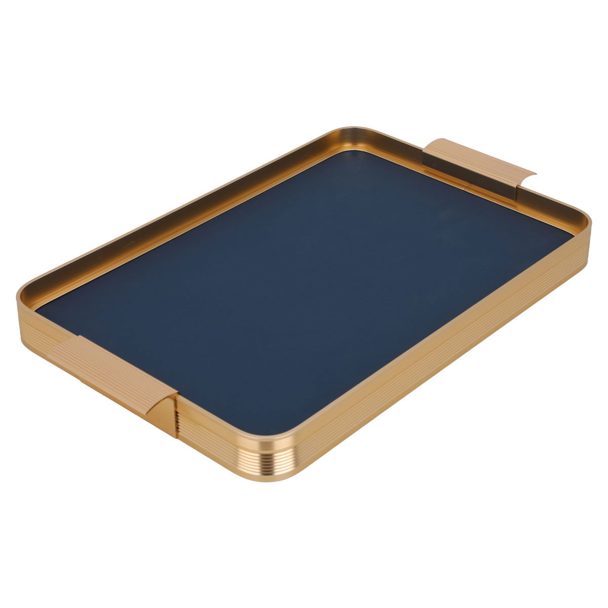 Tofaria Steel Al Saif Gallery, 40x27.7x4 cm, rectangle, leather, gold-blue edges product image 2