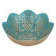 Al Saif Gallery Glass Serving Bowl, 13X13X5 Cm - Turquoise product image 2
