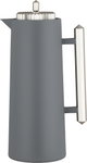 Glory Lean Thermos, 1 Liter, Glass Inner Container, Push Button, Matte Nickel Handle - Dark Grey product image 2