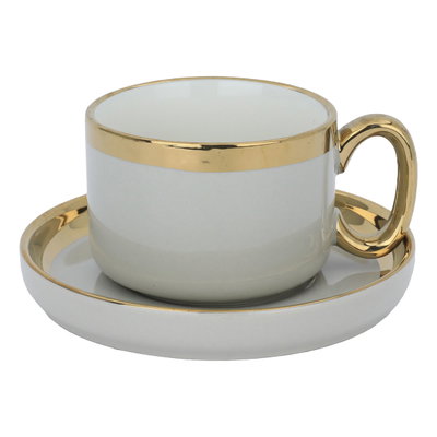 طقم سفرة بورسلان السيف غاليري، 51 قطعة - رمادي فاتح product image 7