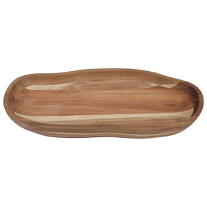 صحن تقديم خشبي السيف غاليري، 40x19x5 سم - بني product image