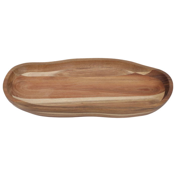 Al Saif Gallery Wooden Serving Plate, 40X19X5 Cm - Brown product image 1