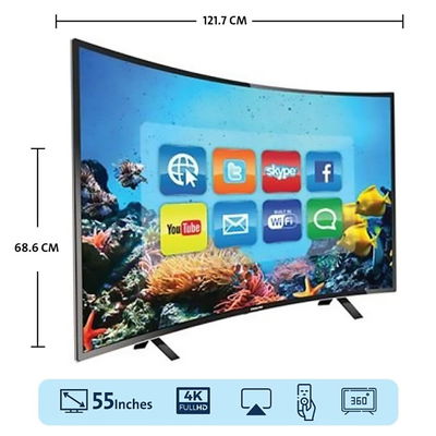 تلفزيون بدون اطار سمارت نيكاي، 55 بوصة، UHD، 4K، اندرويد، UHD5500CSLED - اسود product image 3