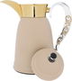 Al Saif Gallery Qamar thermos set, 1 liter, thermal glass inner container, steel outer shell - beige product image 5