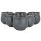 Al Saif Gallery Porcelain Arabic Coffee Cups Set, 6 Pieces - Golden Gray product image 1