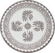 طقم سفرة بورسلان السيف غاليري، 24 قطعة، رسمة نخل بني - أبيض بني product image 5