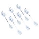 Set of steel tea spoons with rose handle,Al Saif Gallery, 6 pieces - silver product image 1