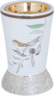Al Saif Gallery porcelain incense burner, 9x9x15 cm, bird pattern - white product image 2
