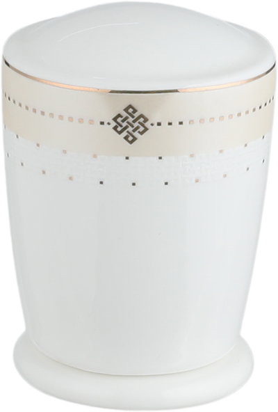 طقم تقديم سفرة بورسلان السيف غاليري، 65 قطعة، نقش ذهبي - أبيض بيج product image 15