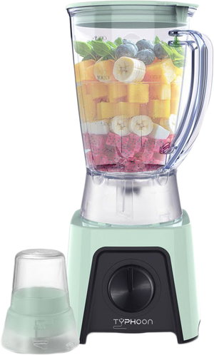 خلاط كهربائي و مطحنة تايفون، 350 واط، 1.5 لتر، TY-02-004 g - أخضر product image