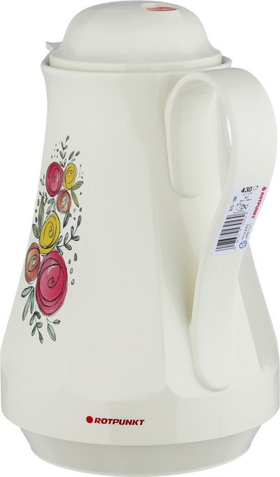 Rotpunkt 430 Plastic Thermos, 1 Liter, Glass Inner Container - Cream product image 3