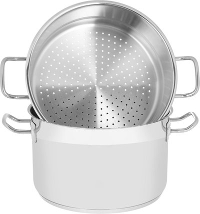 Erbil HASCEVHER Steel Cookware Set, 14 Pieces, 20 / 22 / 26 / 30 / (26) / 26 cm, Turkish - Silver product image 4