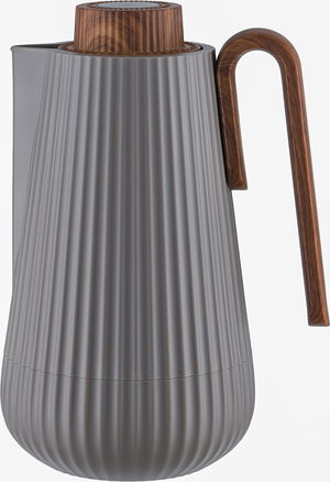 ترمس سمو جلوري، 0.7 لتر، يد خشبي، الخامة الداخلية زجاج، ضغاط - كابتشينو خشبي product image