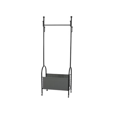 علاقة ملابس مودرن معدن، 180×50 سم - اسود رمادي product image 2