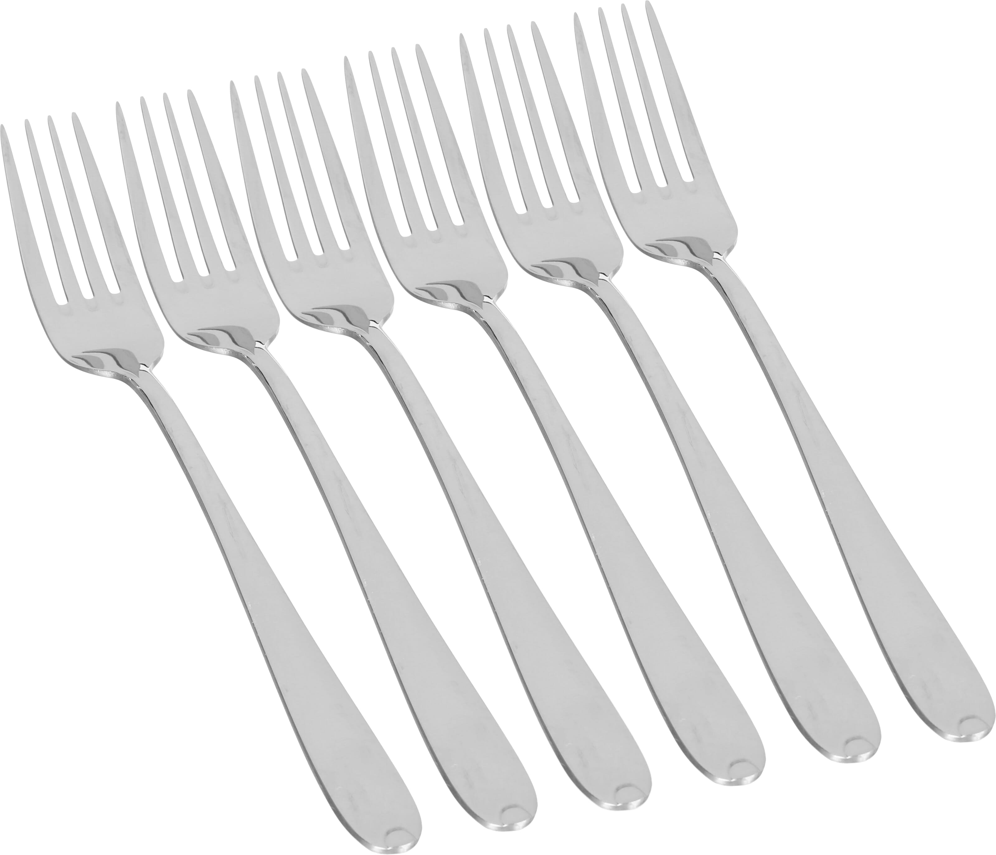 طقم شوك اكل أستيل السيف غاليري، سادة، 6 قطع - فضي product image