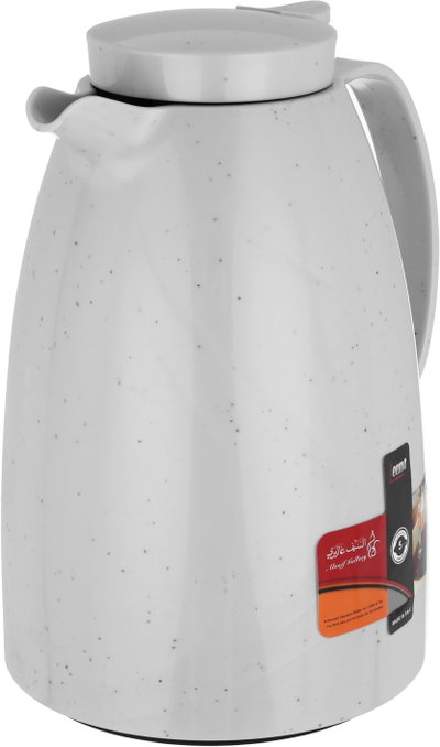 Al Saif Gallery Lima thermos, 1.5 liters, compressor, thermal glass inner container, plastic outer shell - gray product image 5