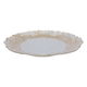 Al Saif Gallery glass sweet dish, 32x32x2.5 cm, circular, gilded engraving - transparent product image 1