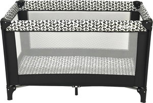 سرير اطفال فان مومنت، 125×65 سم، قابلة للطي - اسود product image